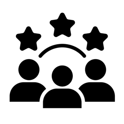 Black silhouette of a standing dog.