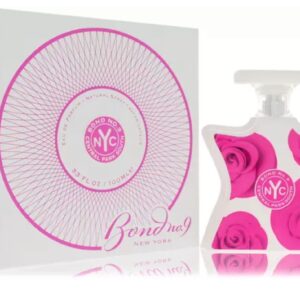 Pink and white NY Beauty perfume bottle with matching box.